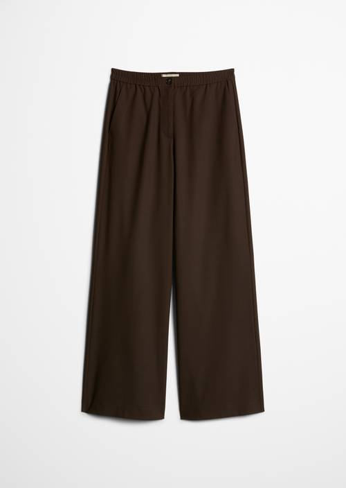 Margo Wide-Leg Pants Brown in isolated view without model