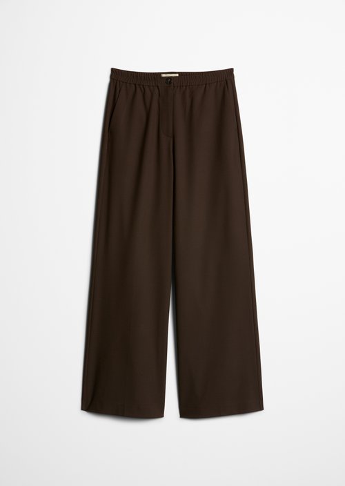 Margo Wide-Leg Pants — Brown