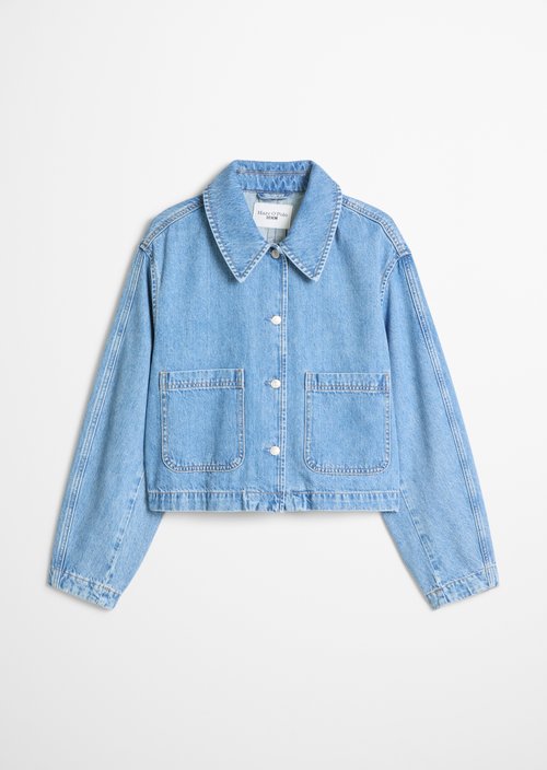 Relaxed-fit denim jacket — Medium Blue