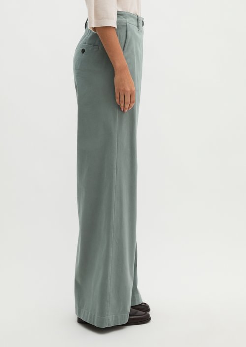 Trousers model Margo wide — Foggy Blue