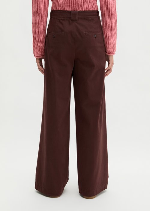 Trousers model Margo wide — Brown
