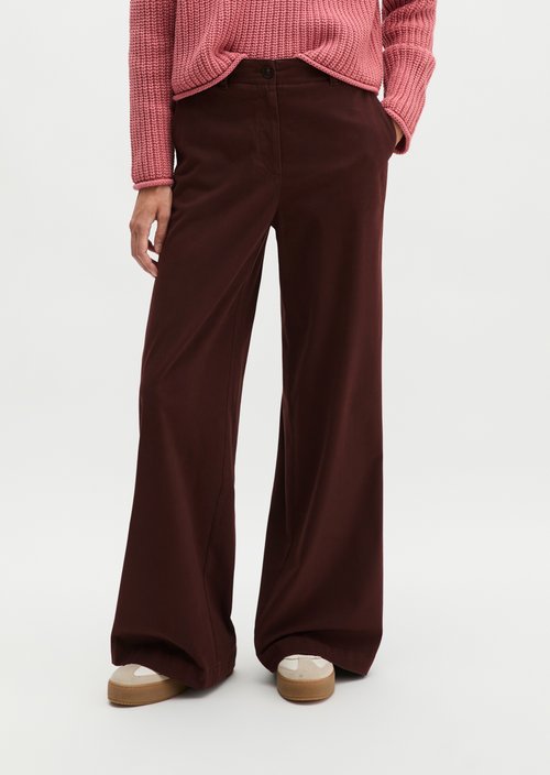 Trousers model Margo wide — Brown