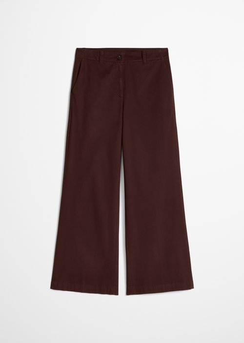 Trousers model Margo wide — Brown
