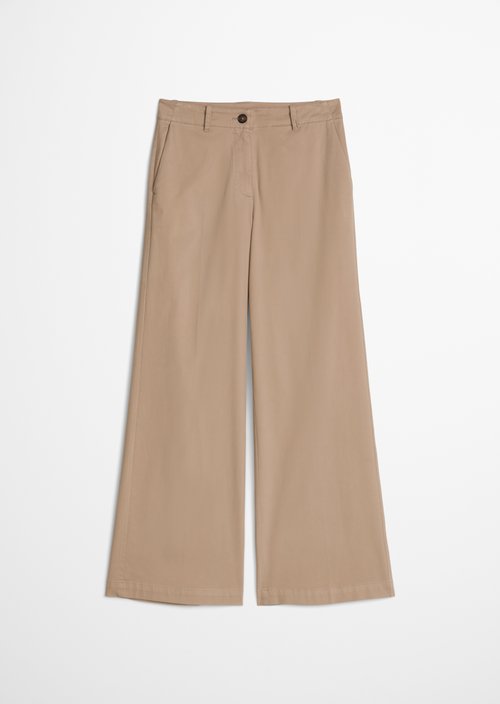 Trousers model Margo wide — Earthy Taupe