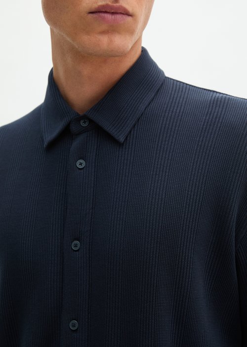 Regular-fit jersey shirt — Dark Navy
