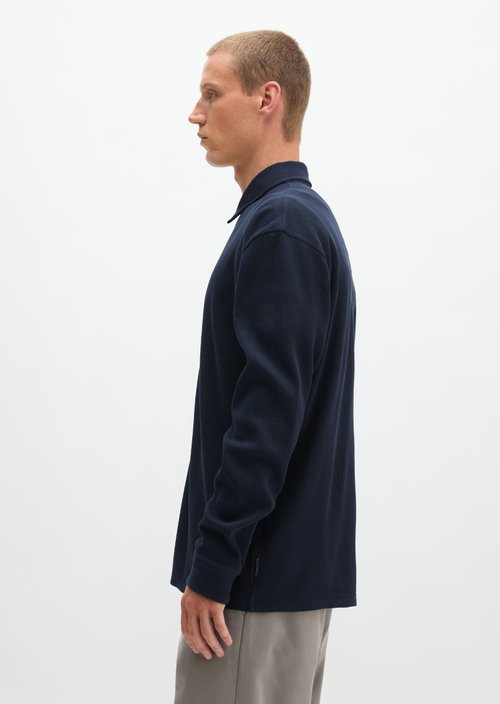 Regular-fit jersey shirt — Dark Navy