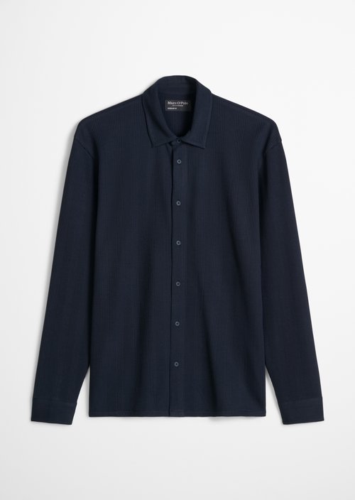 Regular-fit jersey shirt — Dark Navy