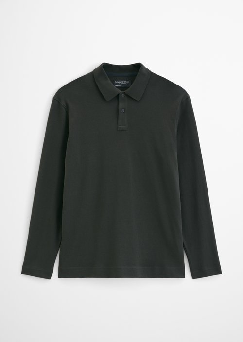 Regular-Fit Long-Sleeve Polo Shirt — Wooden Earth