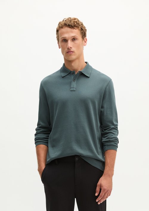 Regular-Fit Long-Sleeve Polo Shirt — Skipping Stone