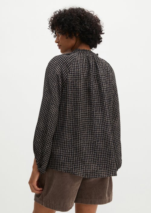 Relaxed Boho Blouse — Medium Brown