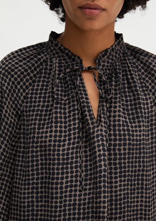 Relaxed Boho Blouse — Medium Brown