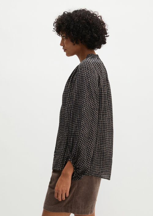 Relaxed Boho Blouse — Medium Brown