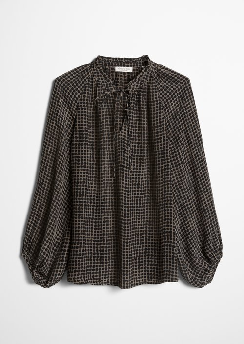 Relaxed Boho Blouse — Medium Brown