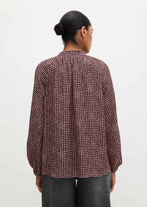 Relaxed Boho Blouse — Dark Red