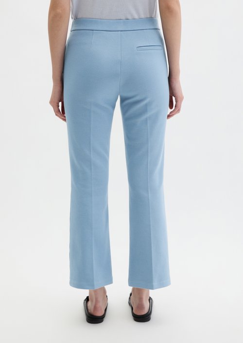 Piqué jersey pants slim cropped — Fall Sky