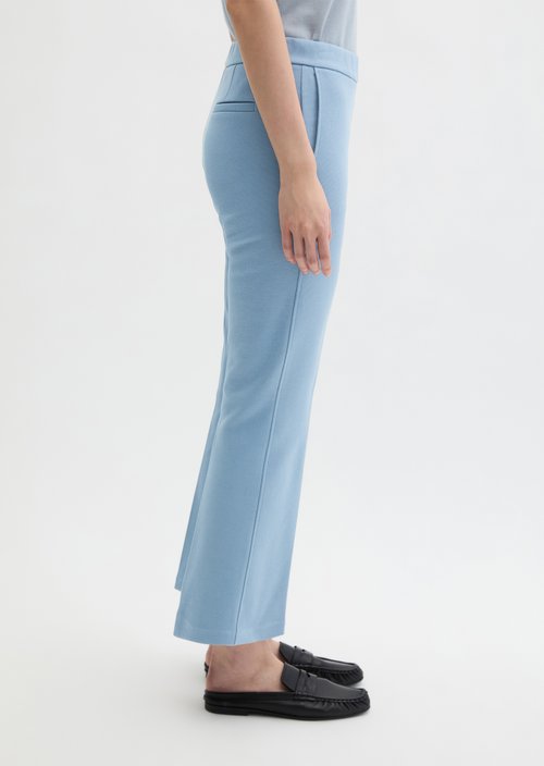 Piqué jersey pants slim cropped — Fall Sky