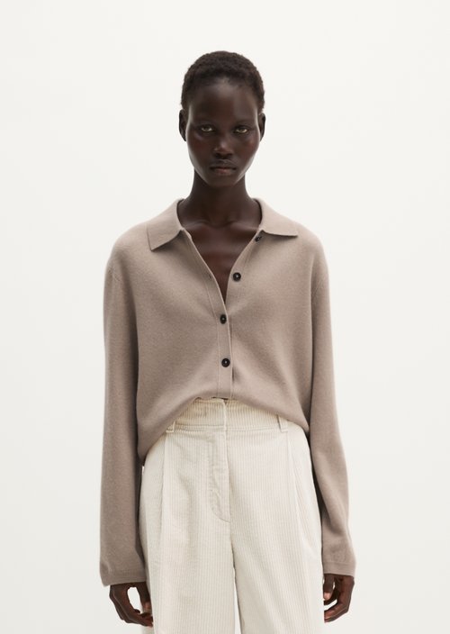 Regular Cardigan — Earthy Taupe