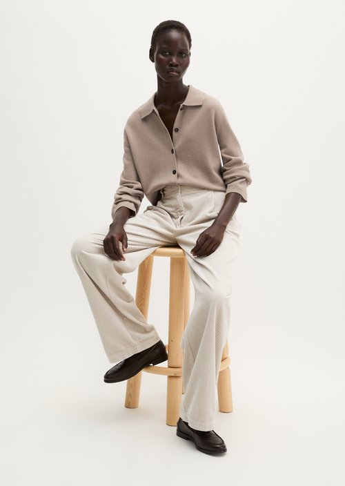 Regular Cardigan — Earthy Taupe