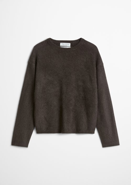 Cozy, loose-fitting sweater — Burnt Coffee