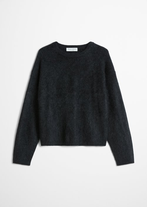 Cozy, loose-fitting sweater — Coal Grey Melange