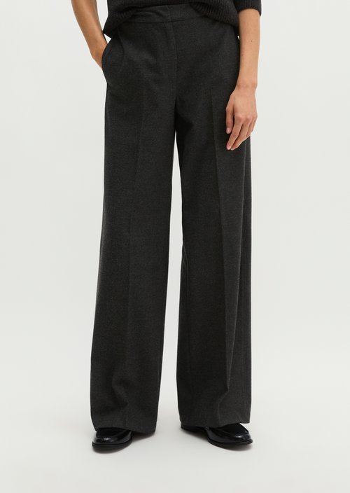 Relaxed-fit pants — Coal Grey Melange