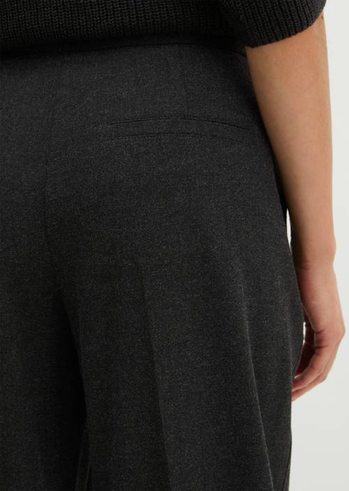 Relaxed-fit pants Coal Grey Melange in detail view
