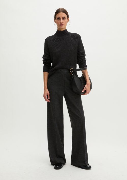 Relaxed-fit pants — Coal Grey Melange