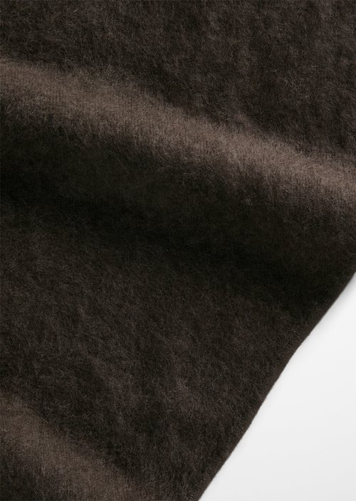 Strick-Dreiecksschal — Burnt Coffee