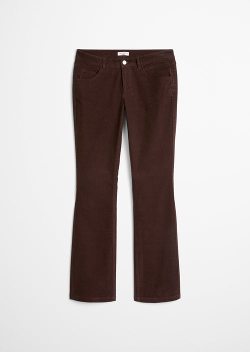 Nella Bootcut Cord Pants — Espresso Brown
