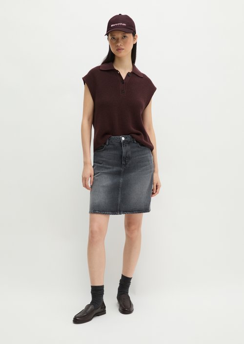 Regular denim skirt — Dark Grey