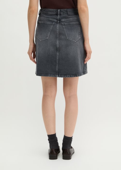 Regular denim skirt — Dark Grey (alternate view)