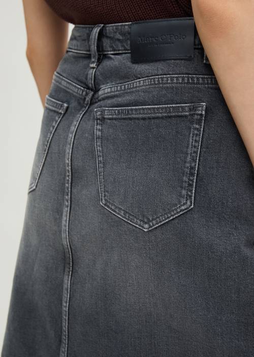 Jupe en jean regular Dark Grey en vue détaillée