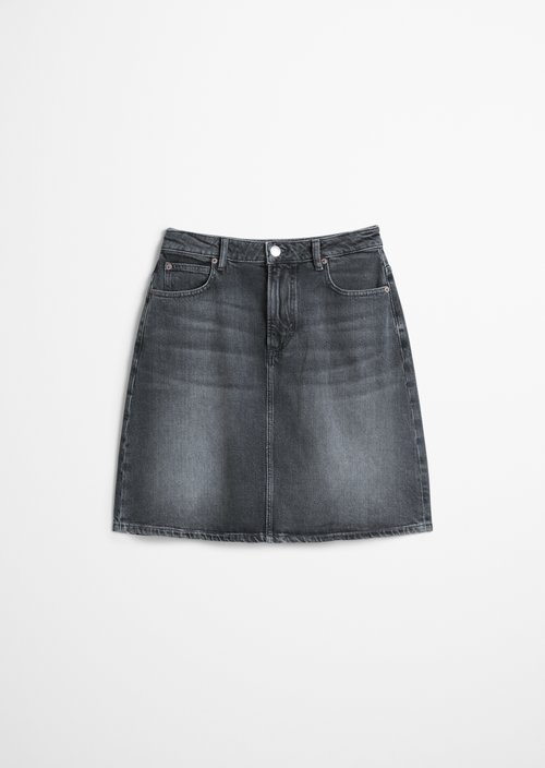 Regular denim skirt — Dark Grey