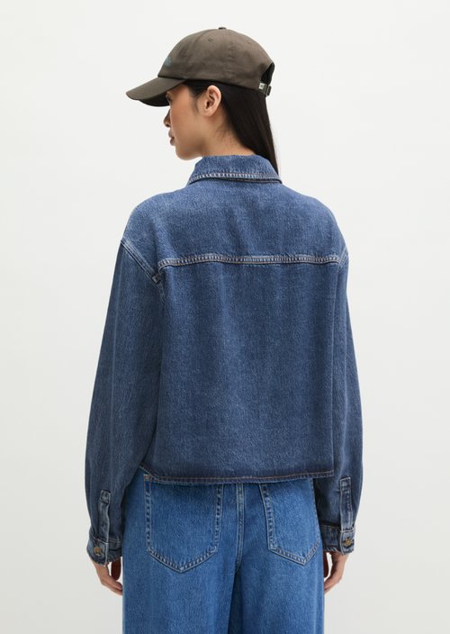 Regular denim blouse — Medium Blue