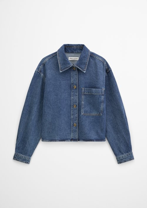Regular denim blouse — Medium Blue