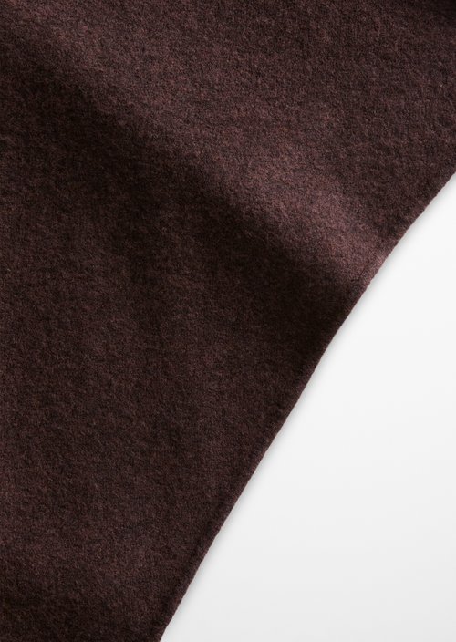 Strick-Dreiecksschal — Dark Brown Melange