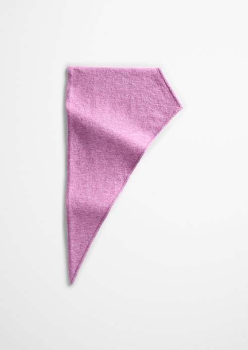 Strick-Dreiecksschal — Medium Pink