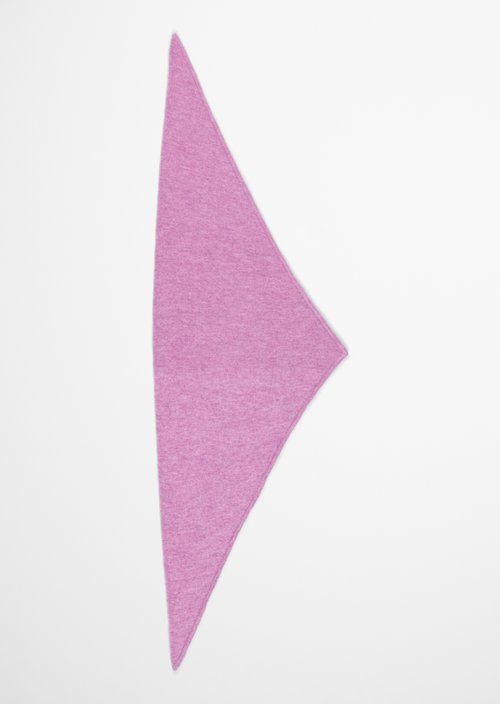 Strick-Dreiecksschal — Medium Pink