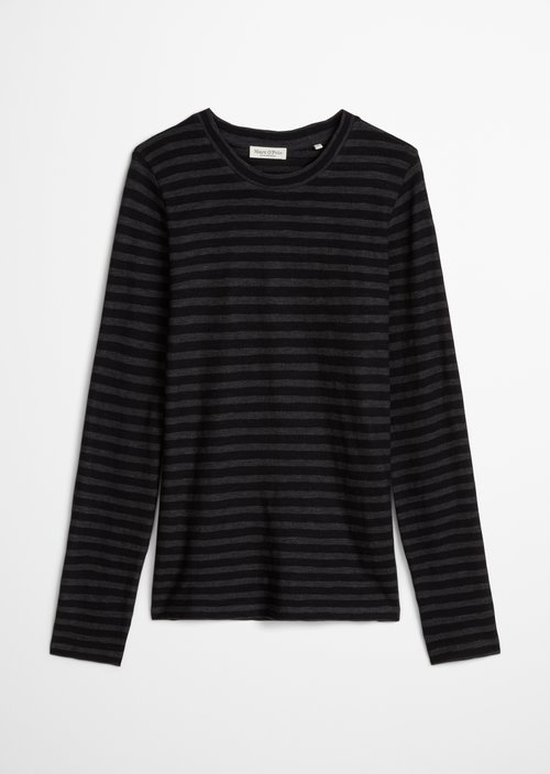 Striped T-shirt, regular fit — Dark Blue