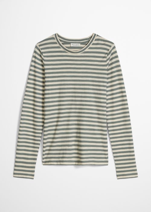 Striped T-shirt, regular fit — Medium Blue