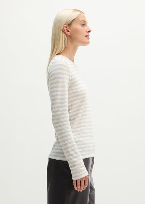 Striped T-shirt, regular fit — Light Blue