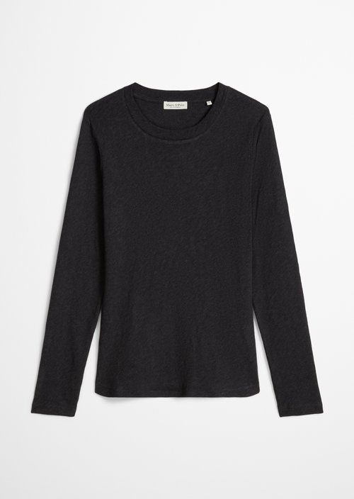 Regular-fit long-sleeve shirt — Coal Grey Melange