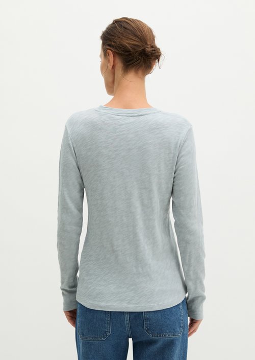Regular-fit long-sleeve shirt — Glacial Blue