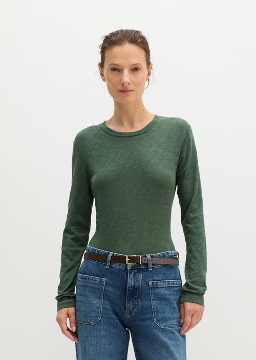 Regular-fit long-sleeve shirt — Quiet Pine