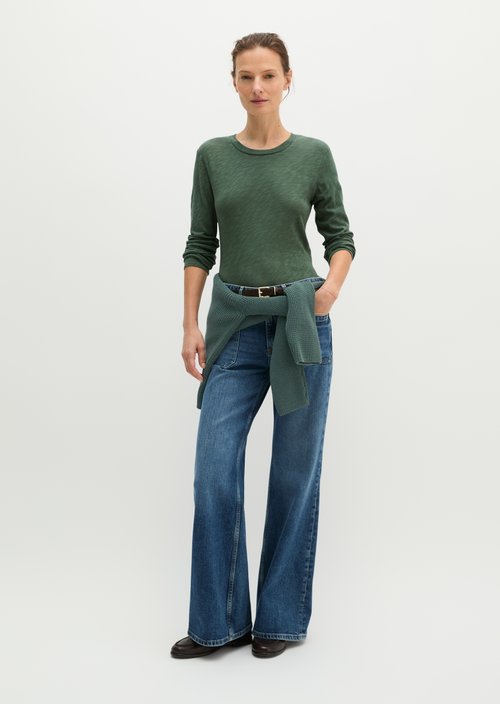 Regular-fit long-sleeve shirt — Quiet Pine