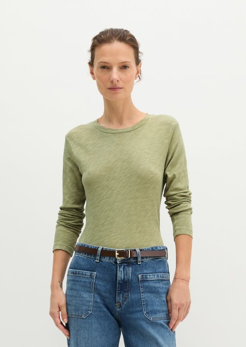 Regular-fit long-sleeve shirt — Smooth Sage