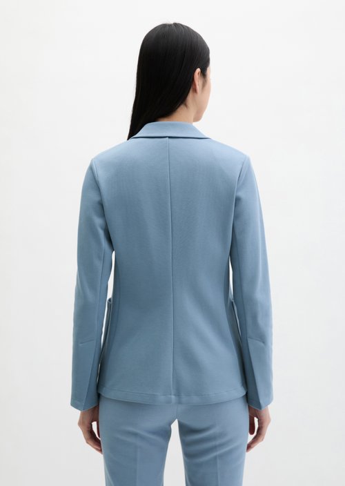 Piqué jersey blazer regular — Fall Sky