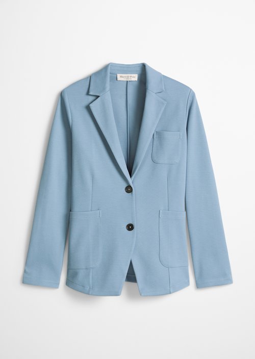Piqué jersey blazer regular — Fall Sky