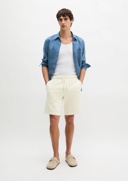 Sweatshorts regular — Light Oat