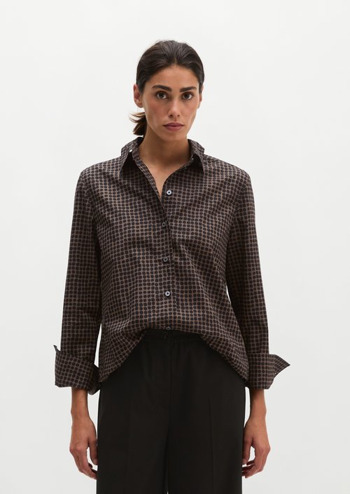 A-shape blouse — Medium Brown